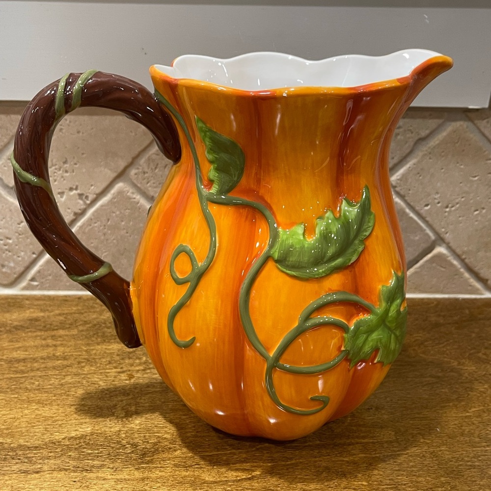 Fall Decor:Pumpkin Pitcher - Picture 6 of 14